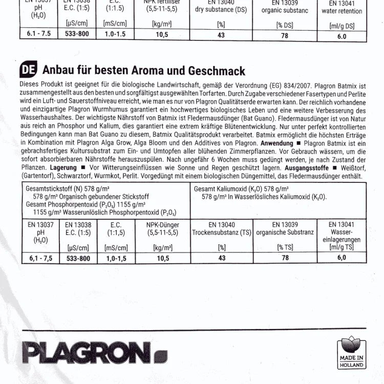 Plagron Bat Mix, 50 Liter